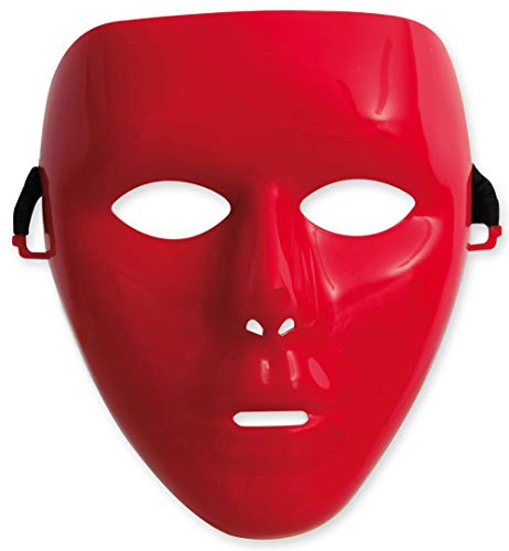 KarnevalsTeufel Gesichts-Maske einfarbig Phantom Einheitsgröße Kunststoff