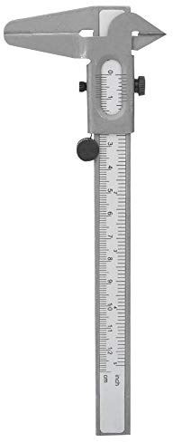 Pied à coulisse en métal Jauge de micromètre de haute précision Étriers manuels Jauge Outils de mesure Règle de micromètre pour la mesure du diamètre extérieur intérieur(5 Inch)