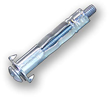 Tasselli in metallo per pareti cave, M4, viti per pareti cave, gancio (10, 7 x 32 mm)