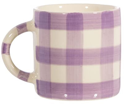 Sass & Belle Gingham Mug Lilac