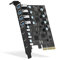 PCIe to USB 3.2 Gen 2 Card 7-Port(4A +3C), 10Gbps PCI Express Expansion Card for Desktop PC Windows 10/8/7 and Above