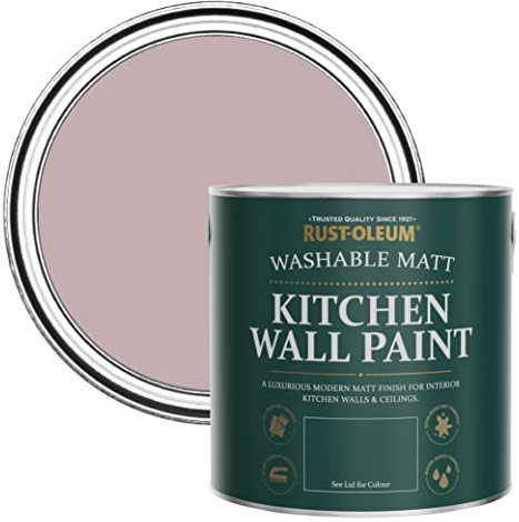 Rust-Oleum Pink Washable Kitchen Wall Paint in Matt Finish - Little Light 2.5L
