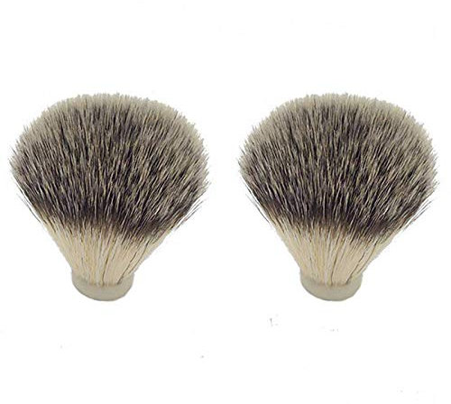 Josenidny 2 StüCk Dachs Haar Nylon Rasier Pinsel Knoten für MäNner Haar Entfernung Schneiden MäNner Gesichts Reinigung GeräT