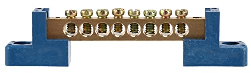 8 Klemmen Sammel Schienen Klemmen Block 10 Pack Messing Draht Schraube Klemme für Auto Marine Boden Strom Verteilung