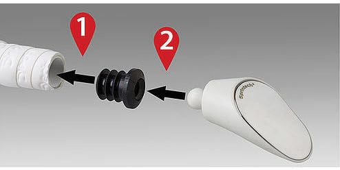 SPRINTECH Stöpsel für Rückspiegel, 1 Paar, Schwarz