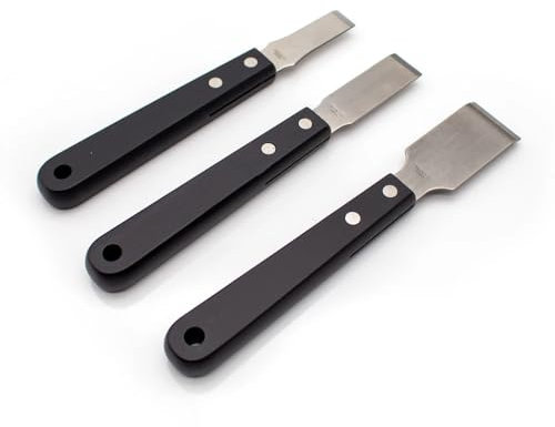 Jieotwice Grattoir à Vitres de Voiture, Grattoir Manuel Pour Pare-Brise, Couteau de Réparation de Colle à Base de Verre, Lame en Acier Inoxydable, Largeur de Lame: 15/20/30mm