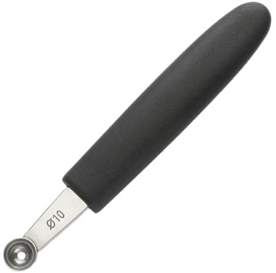 lopituwe Scoop per Melone in Acciaio Inossidabile per Palette per Gelato in Acciaio Inossidabile Versatili e Facili da Pulire Scoop per Frutta e Melone, Rotondo da 10 mm