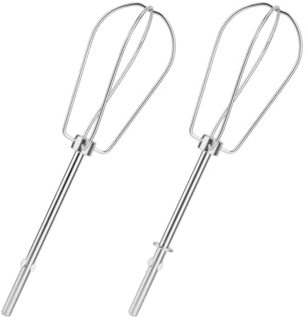 2 Accessori per Sbattitore Manuale W10490648, Fruste per Frullatore a Immersione In Acciaio Inossidabile per Parti di Frullatore Elettrico KitchenAid KHM2B AP5644233 PS4082859 Parte