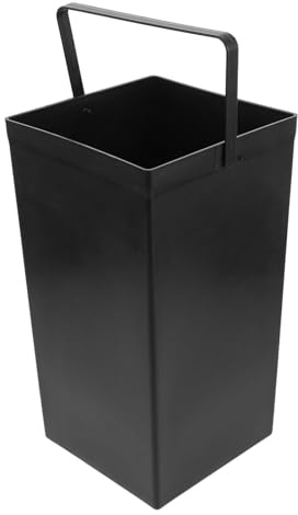Ciieeo Cubeta Cuadrada de Plástico para Uso Interior y Exterior Cubo de Basura Resistente para Jardín Cocina y Baño