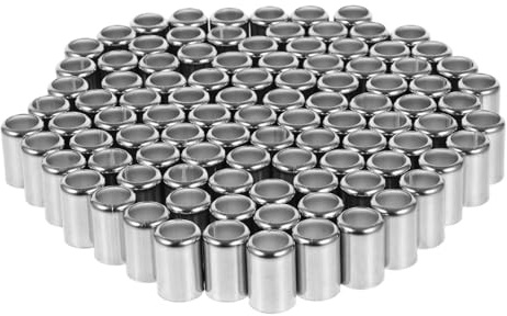 NUOBESTY Confezione Da 100 Ghiere Di Compressione In Acciaio Inox Per Tubi Ad Alta Pressione, Raccordi Idraulici Per Tubi D'aria E Utensili Di Compressione'