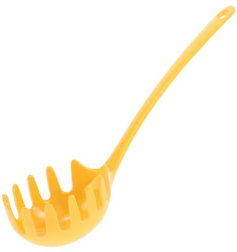 SOIMISS Sieblöffel Zum Kochen Melamin Spaghettigabel Mit Abtropfloch Ergonomischer Nudel Löffel Für Spaghetti Eier Und Suppen 27.50 cm 1 X Spaghetti-Schaufel