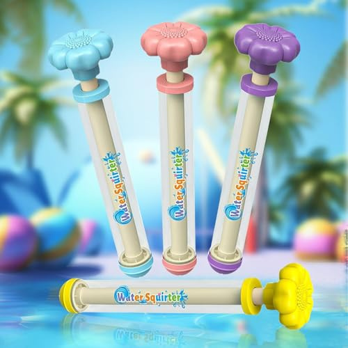 4 Stück Feuerwerks Wasserpistole,Romantische Wasserspritzpistole Reichweite,Water Gun Set,Romantisches Wasserspritze für Paare,Romantisches Wasserspielzeug für Pool,Strand,Sommer Party
