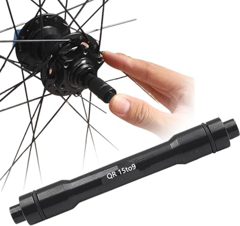 Cykelhjul konverteringsverktyg – främre axelreducerare | metallcykelkomponentkit, snabbfrigörande spett system | Framhjulsreducerare för cykelaxlar justering väg mountainbike