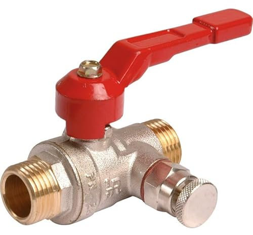 COMISA 41.31.950 vanne à bille modèle 149 mâle avec purge passage intégral et poignée iSO, or