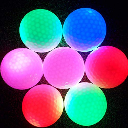 VGEBY Elektroniska golfbollar LED glödande golfboll för nattträning lång räckvidd och distansbilder Röd