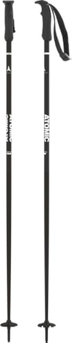 ATOMIC AMT Bâtons De Ski Noirs De 130 cm De Long, en Aluminium De Qualité Supérieure 3*, Poignée Ergonomique sur Le Bâton, Dragonne Réglable, Bâtons avec Rondelle De 60 mm