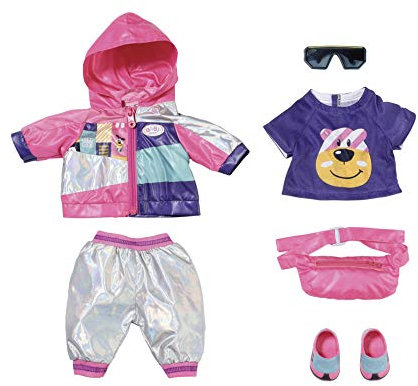 BABY Born 830031 Deluxe Fahrrad Spielset für 43cm Puppe - Leicht für kleine Hände, kreatives Spiel fördert Empathie & soziale Fähigkeiten, für Kleinkinder ab 3 Jahren - Inklusive Jacke, Sonnenbrille & mehr