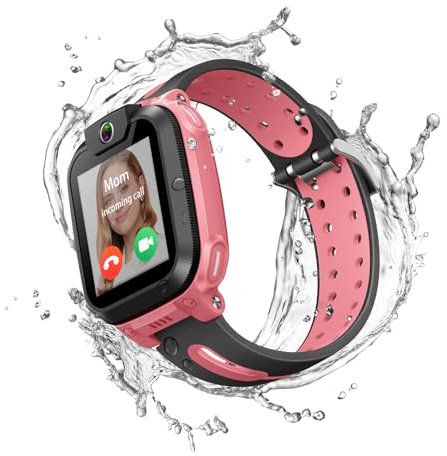 imoo Z1 Smartwatch für Kinder Watch Phone, 4G Smartwatch Telefon mit langanhaltendem Video-und Telefonanruf, Kinder-GPS-Uhr mit Echtzeit-Ortung und Wasserdichtigkeit IPX8 (Rot)