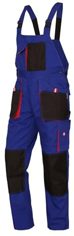 WORK IDEA Herren-Arbeitslatzhose mit Oxford-Knietaschen; strapazierfähige Leinwand
