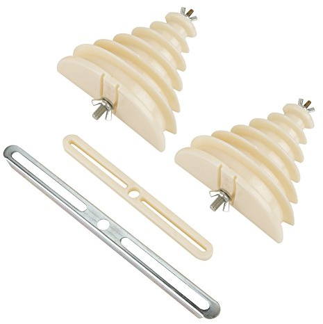 BORDSTRACT Muffa avvolgitrice Macchina elettrica Plastica Monofase 6 Strati Muffa avvolgicavo con Base di Fissaggio in Metallo per statori di avvolgimento di Motori monofase da 0,55-3kw(Beige)