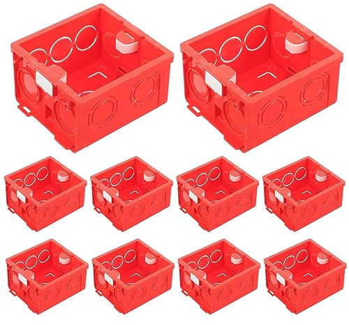 10 Pz Scatole 86 Box Scatola Di Giunzione Scatole Elettriche Incasso Presa Interruttori Bianco Presa 86 Presa A Muro A Muro 86 Presa Scatola Bianco Presa Di