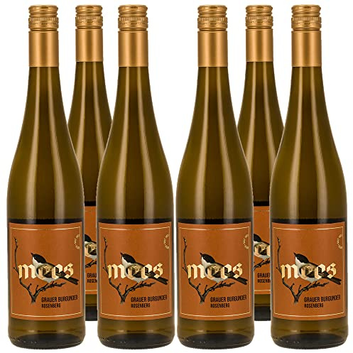 WEINGUT MEES - Grauburgunder 2022, Weißwein Trocken - Kreuznacher Rosenberg - 6 x 0,75l - Deutscher Qualitätswein von der Nahe - 100% Grauer Burgunder