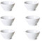 Acan Pack de 6 Boles clásicos de cerámica Blanca, Ideal para desayunar, Tomar Sopa, Aperitivos. Aptos para lavavajillas y microondas. Diametro: 13 cm