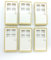 LEGO 6 x TAN DOOR FRAMES AND 6 x WHITE DOORS (1x4x6 pin) Supplied in clear sealed packaging