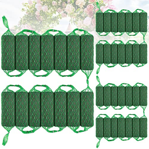 Preboun 14 guirnaldas de espuma floral de 28 pies de absorción para flores, soporte de flores de espuma verde para boda, arco de puerta, arreglo de decoración de mesa, hogar, jardín, manualidades