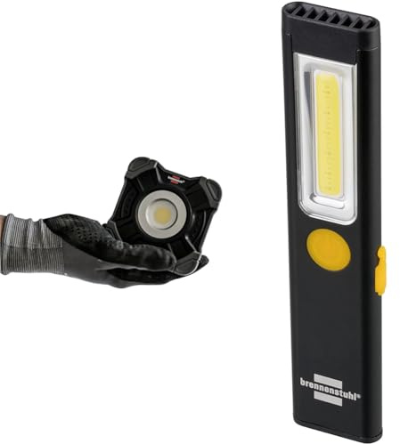 Brennenstuhl Akku LED Arbeitsstrahler SH 1000 MA & LED Akku Handlampe PL 200 A/LED Taschenlampe Mit COB LED