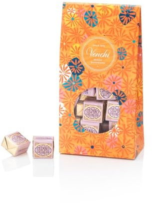 Venchi - Collezione Murrine - Confezione Regalo con Cioccolatini Cremino Caramel Gold, 300 g - Idea Regalo - Senza Glutine