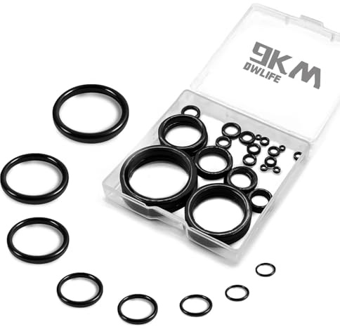 9KM DWLIFE 60 STK. Angelrute Augen Reparatur Kit Keramikführungen 12 Größen | Rutenring-Reparaturset – Keramikring-Austauschsatz für Angelruten, Durchmesser 3,8 mm bis 38 mm