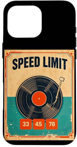 Tourne-disque vinyle rétro pour DJ 33 45 78 tr/min Coque pour iPhone 16 Pro Max