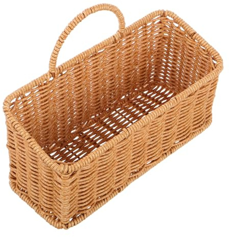 EXQUIMEUBLE Panier Suspendu Osier Tissé Main Pour Rangement Mural Organisateur Décoratif Pour Fruits Légumes Et Ustensiles De Cuisine Style Boho Pour Décoration Intérieure