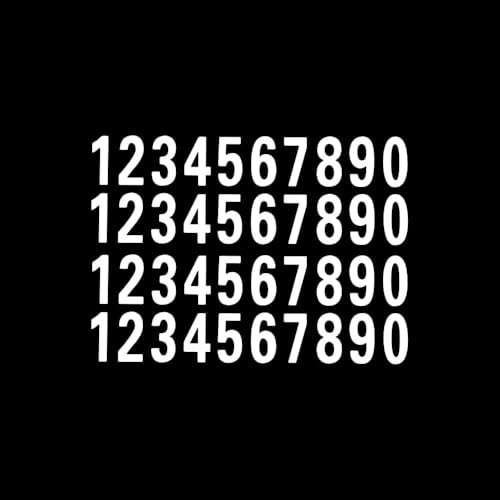 40Pcs 1inch Reflective Mailbox Number Sticker Decal Adhesive Reflective Address Numbers Number 0-9 for Window, Signs, Door, Cars, Mailbox Accessories and Hardware, Mailbox Numbers
