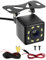 Cámara de Visión Nocturna Marcha Atrás Ultra HD de Coche, 170 ° Gran Angular con 8 Leds, IP68 Impermeable, 12V DC Universal para Automóviles Camiones SUV RV