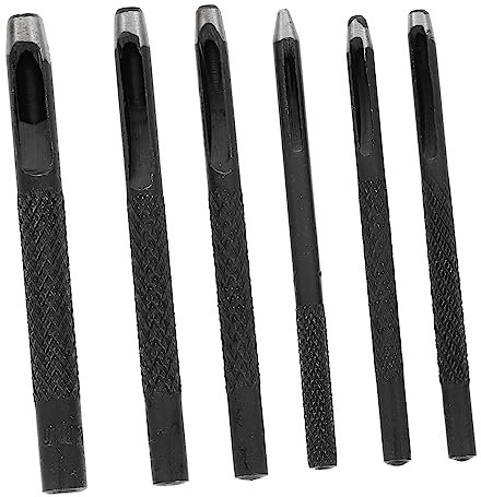 NUOBESTY 6 Stück Teiliges Locheisen für Runde Lochstanzer Industrielle Vielseitig Einsetzbar für Reparaturen Verschiedene für Bedürfnisse