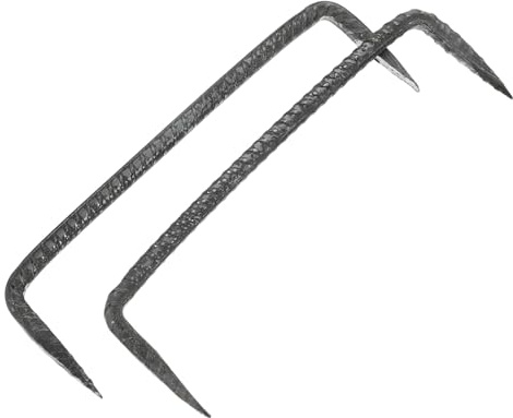 Hemobllo Clous De Fixation à Double Pointe u en Acier Travail 8x20mm Lot De 2 Robustes Et Fixations Fiables pour Projets De Construction