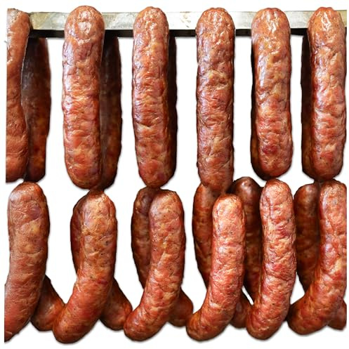 The Castle of Flavor Polnische Räucherwurst „Squire“ 2 x 450 g | Zwei Packungen à 450 g. Milde, saftige Schweinewurst, traditionell geräuchert; zum Grillen, Braten und für Suppen.