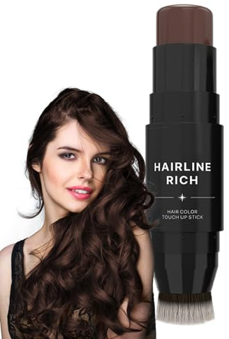 Bastone di colore temporaneo per capelli - Doppia copertura della radice penna | cosmetici durevoli, strumento rapido, soluzione per lo styling portatile, scelta di estetista professionista