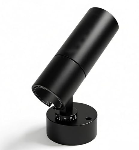 Faretti Pieghevoli ad Angolo Regolabile, Nero 12W Faretto a Lavaggio a Parete Montato a Superficie a Led, Lampada Accent a Spettro Completo a Soffitto, Illuminazione Ambientale Bianco freddo-6000K