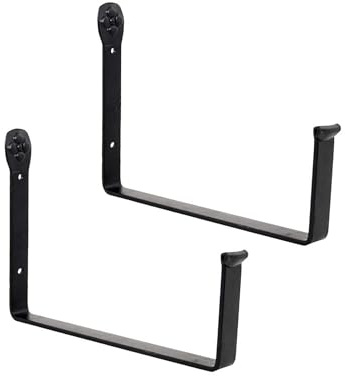 Oakestry Wall Mounted Flower Box Brackets Decorative Outdoor Planter Support Garden Porch Balcony Display Hardware