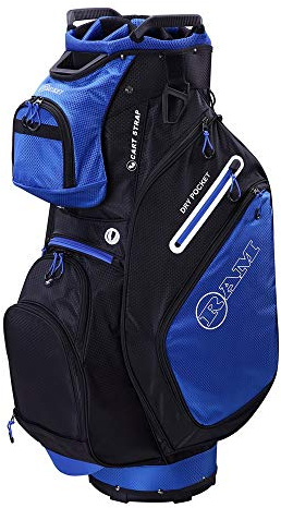 Ram Golf FX Deluxe Golf Trolley Bag with 14 Way Full Length Dividers Blue/Black
