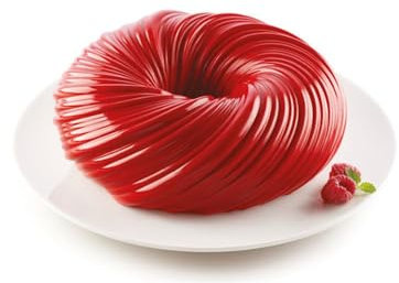 silikomart | Silikon-Kuchenform Modern INTRECCIO, Antihaft, 1er Pack Kuchenform, 3D Design, Ø 210 h 70 mm, Volumen 1650 ml, Made in Italy