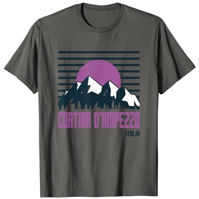 Cortina D'Ampezzo Italia Valle d'Aosta Sci Alpinismo Maglietta