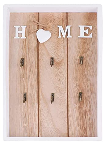 Eingangsbereich Schlüssel, Schlüsselbrett aus Holz, Schlüsselkasten Home Holz, Schlüsselkasten Familie, Schlüsselhaken Wand zur Schlüsselaufbewahrung, Schlüsselhalter Schlüsselbrett für Eingang