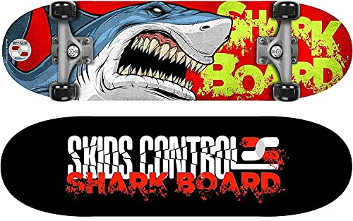 Skateboard Shark Skateboard Komplettboard 71cm mit ABEC - 5 Kugellager Kidsboard