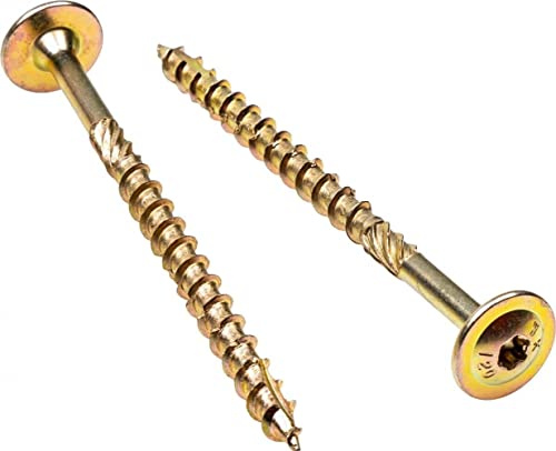 Timber Connector 6.0 x 300mm Screws TORX Sleeper Landscape Deck Wafer Head Wood Timber