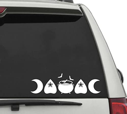 myrockshirt Hexe Hexentrank Zaubertrank Mondphase 30cm Aufkleber Sticker Autoaufkleber ohne Hintergrund freie Farbwahl
