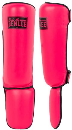 BENLEE Schienbeinschoner aus Kunstleder Guardian | Schienbein- und Spannschoner aus Kunstleder mit doppeltem Klettverschluss für Boxen, Muay Thai, Sparring und Kicktraining